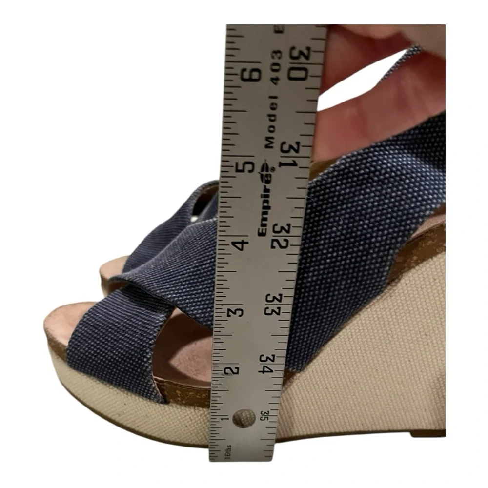 Splendid Dani Blue Wedge Heeled‎ Sandal Size